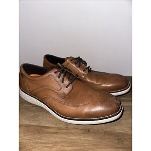 Rockport‎ Garett Wingtip Mens Brown Oxfords Wingtip & Brogue Shoes Sz 8